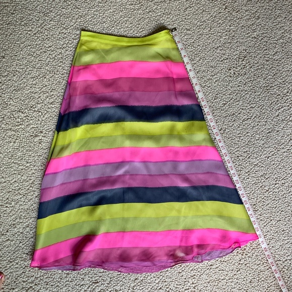 ellelauri Multicolor Striped Carrie Midi Skirt - Picture 6 of 8